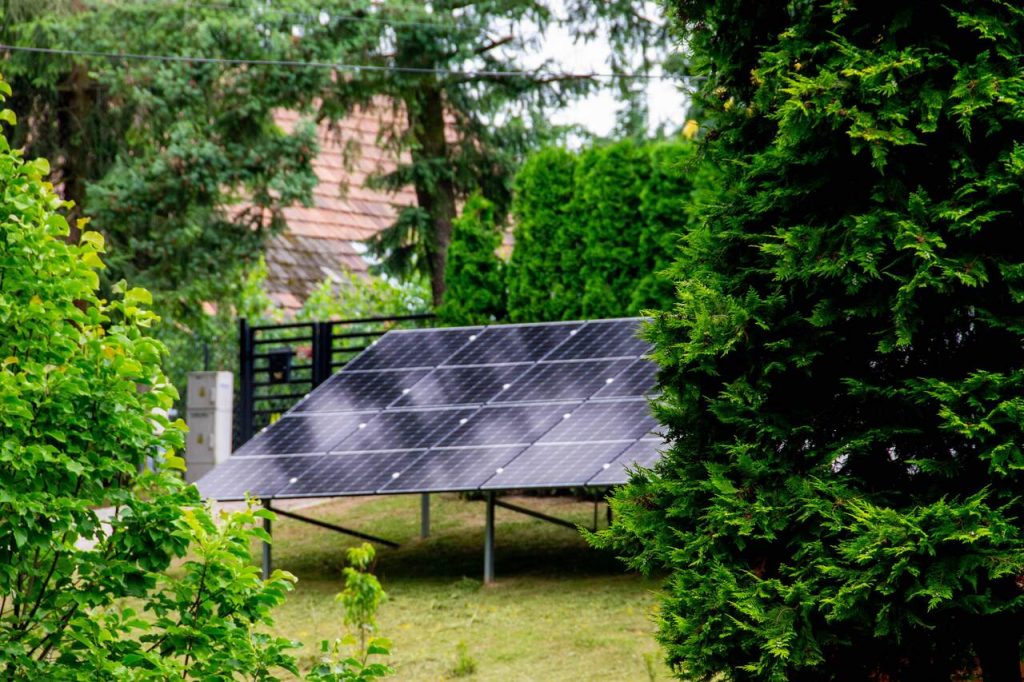 solaranlage für das gartenhaus