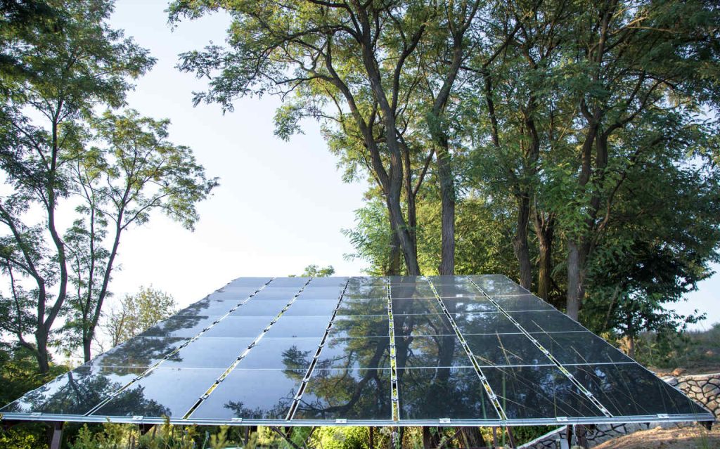 Solaranlage für das Gartenhaus