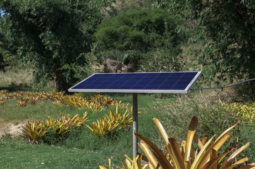 Solaranlage für das Gartenhaus